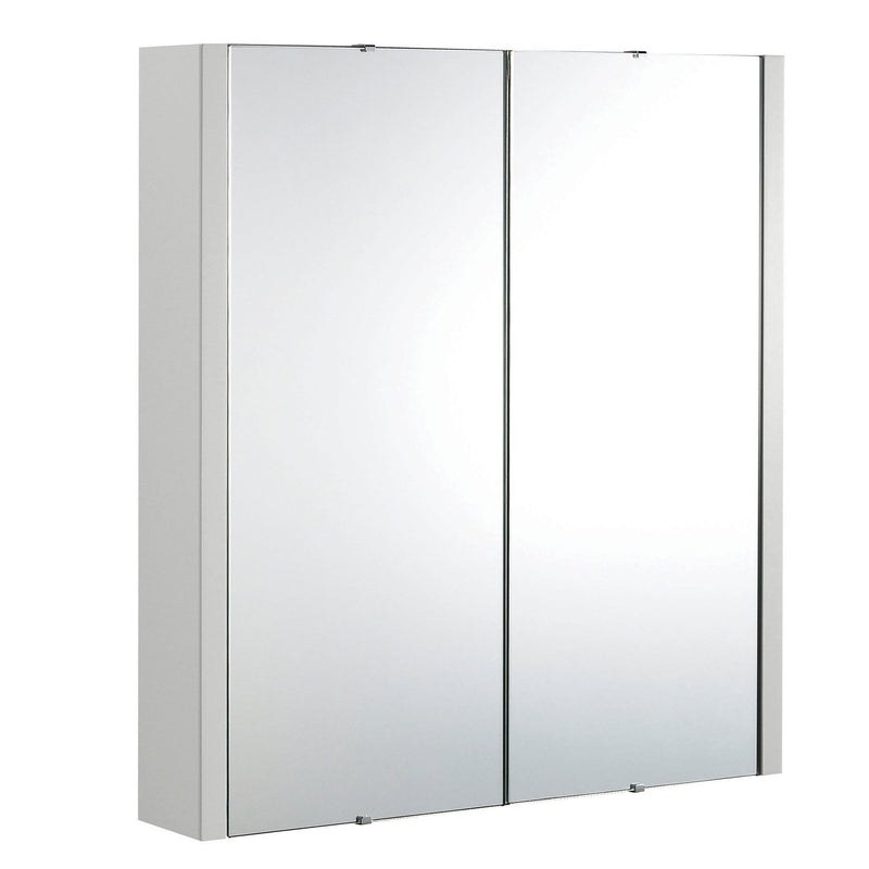Marina 600mm Mirror Cabinet - Gloss Grey Mist