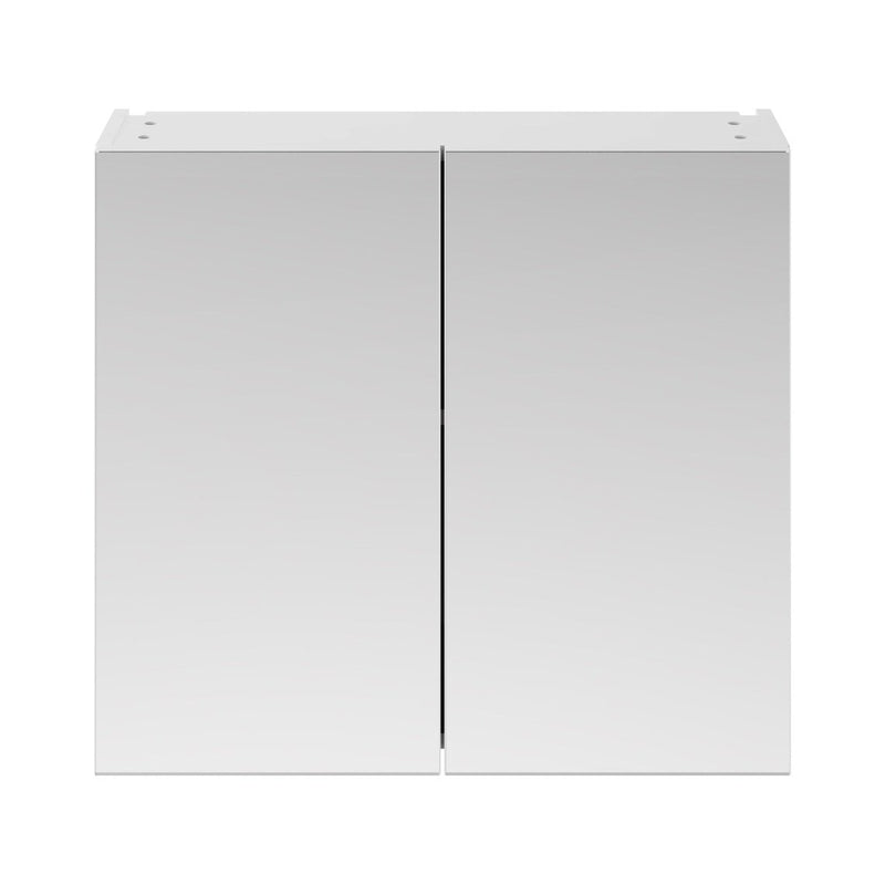 Hudson Reed Fusion 800mm Mirror Unit With 2 Doors - White Gloss