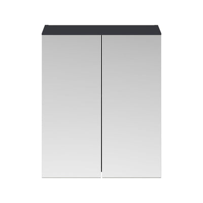 Nuie Parade 600 x 715 x 180mm Mirror Cabinet With 2 Doors - Anthracite Satin