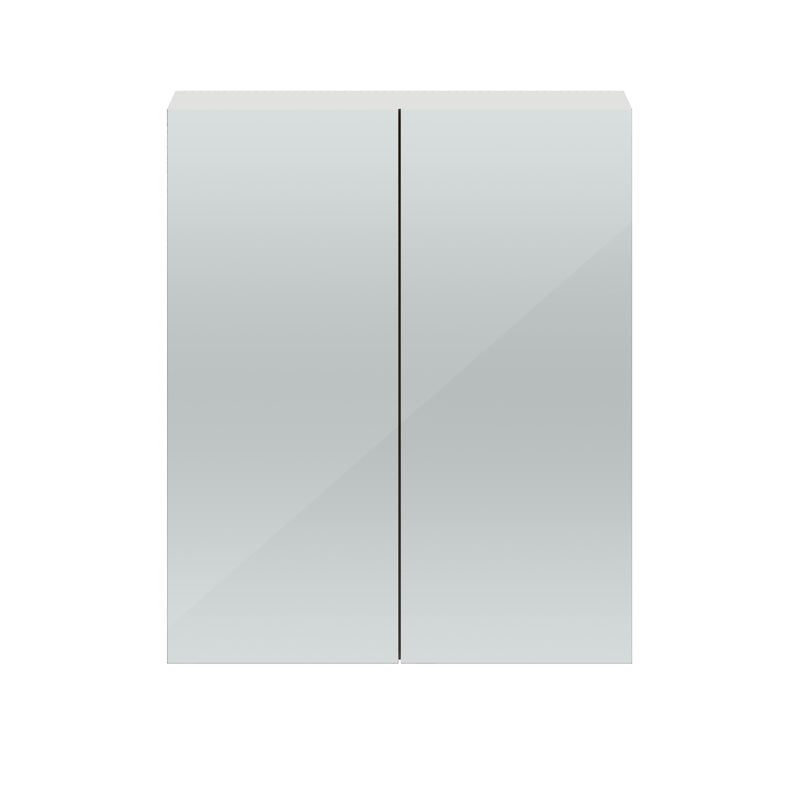 Cape 600mm Mirror Cabinet - Gloss Grey Mist