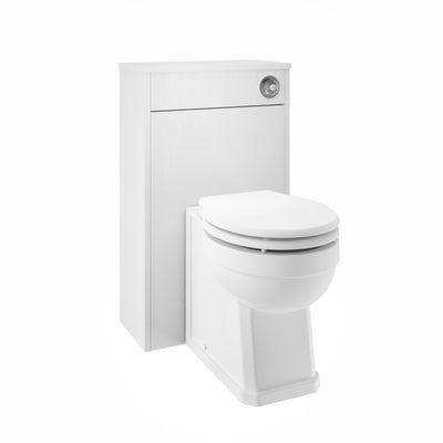 Abbey Bay Marlborough 500mm Toilet Unit - White Ash