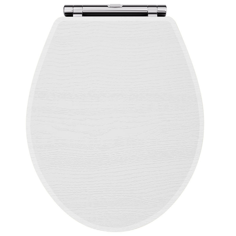 Abbey Bay Marlborough Soft Close Toilet Seat - White Ash
