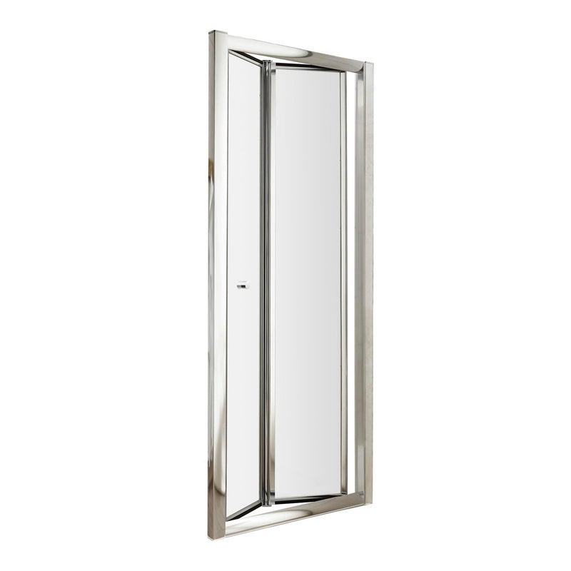 Nuie Pacific 6mm Chrome Bi-Fold Shower Enclosure With Side Panel