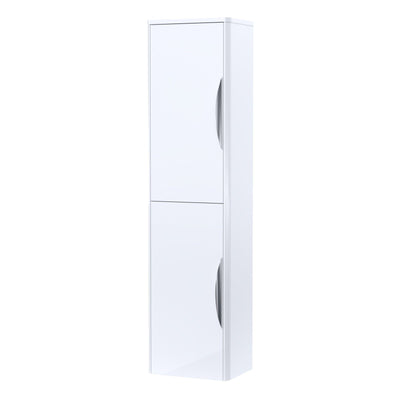 Nuie Parade 1400 x 350 x 250mm Wall Hung Tall Unit - White Gloss