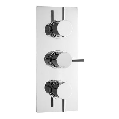 Jenson Round 2 Outlet Concealed Thermostatic Valve With 3 Handles