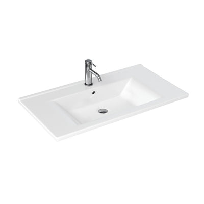 Britton Bathrooms Shoreditch 850mm Single Drawer Vanity Unit With Note Square Basin
