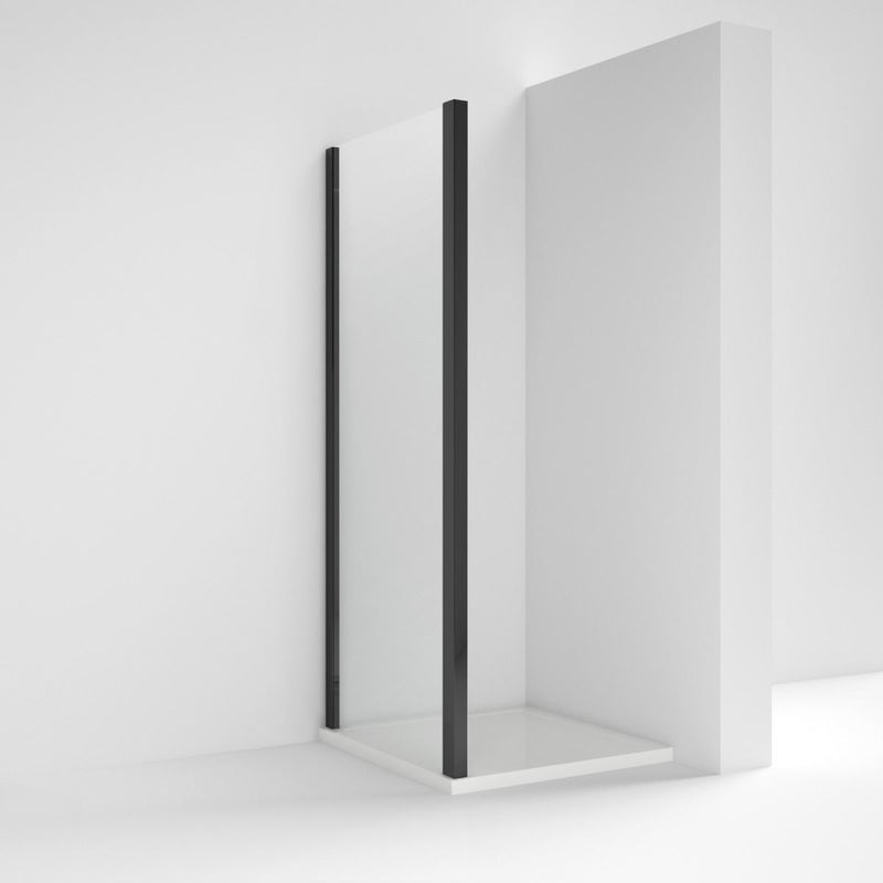 Nuie Rene 6mm Black Side Panel For Shower Door