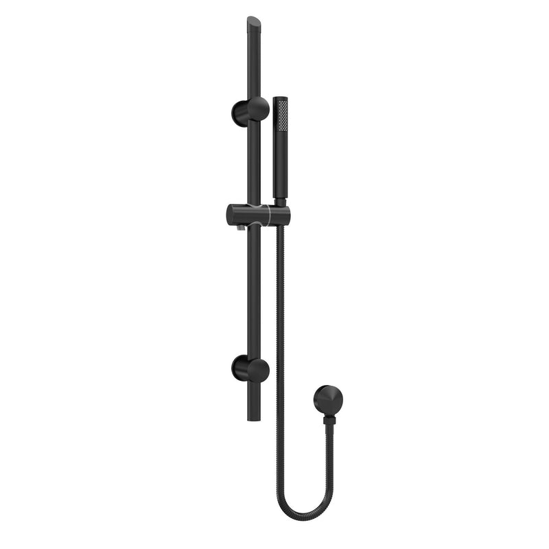 Lana Black Concealed Shower Package With Fixed Head & Rail Kit