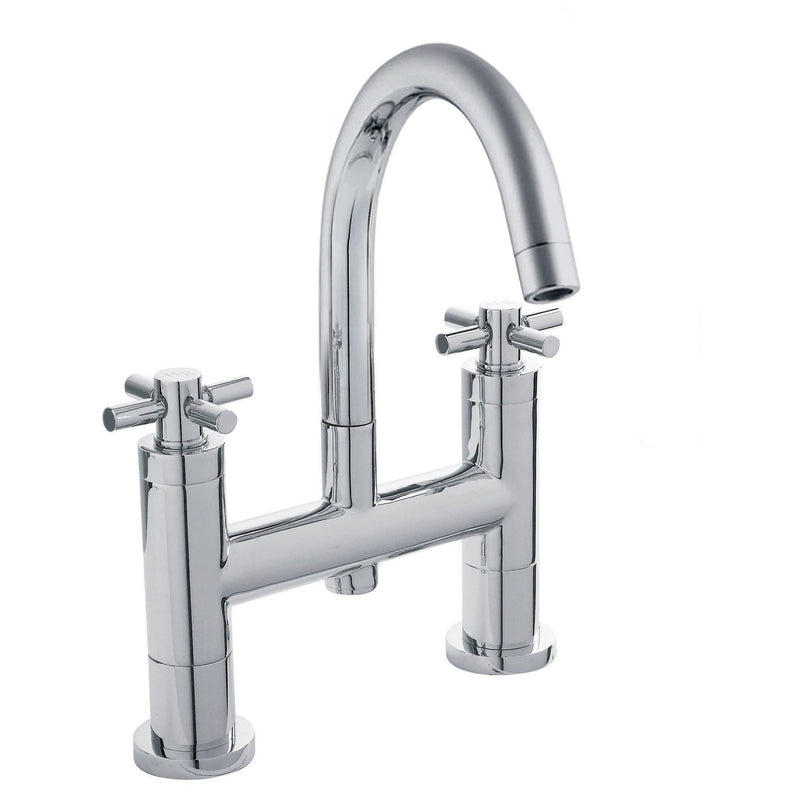 Hudson Reed Tec Cross Bath Filler - Chrome