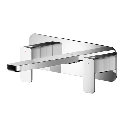 Cape 3 Hole Wall Mounted Basin Mixer With Plate