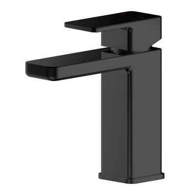 Cape Black Basin Mixer With Push Open Waste