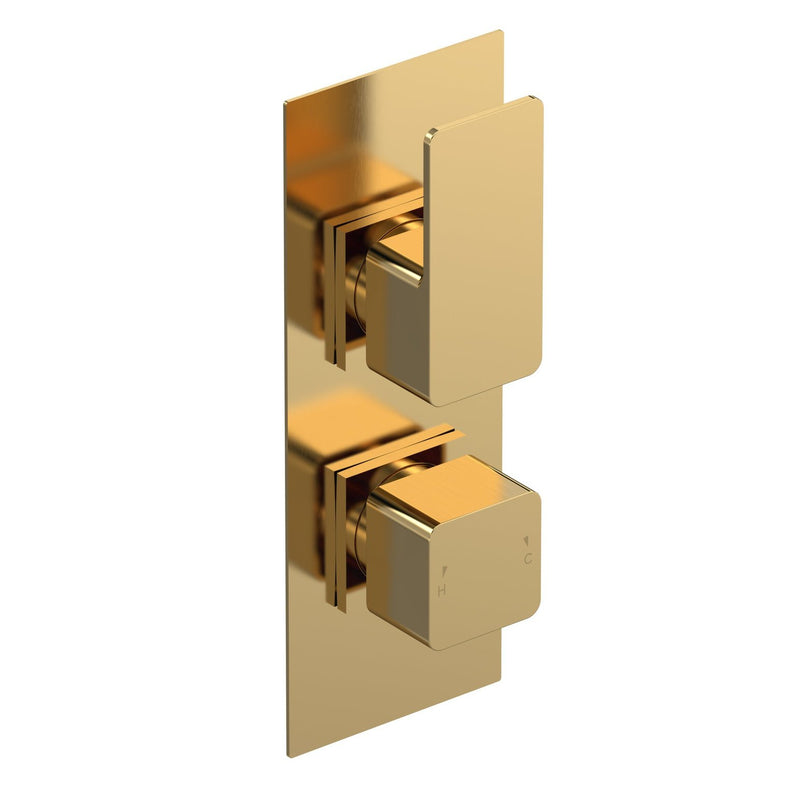 Cape Brushed Brass 1 Outlet Concealed Thermostatic Valve