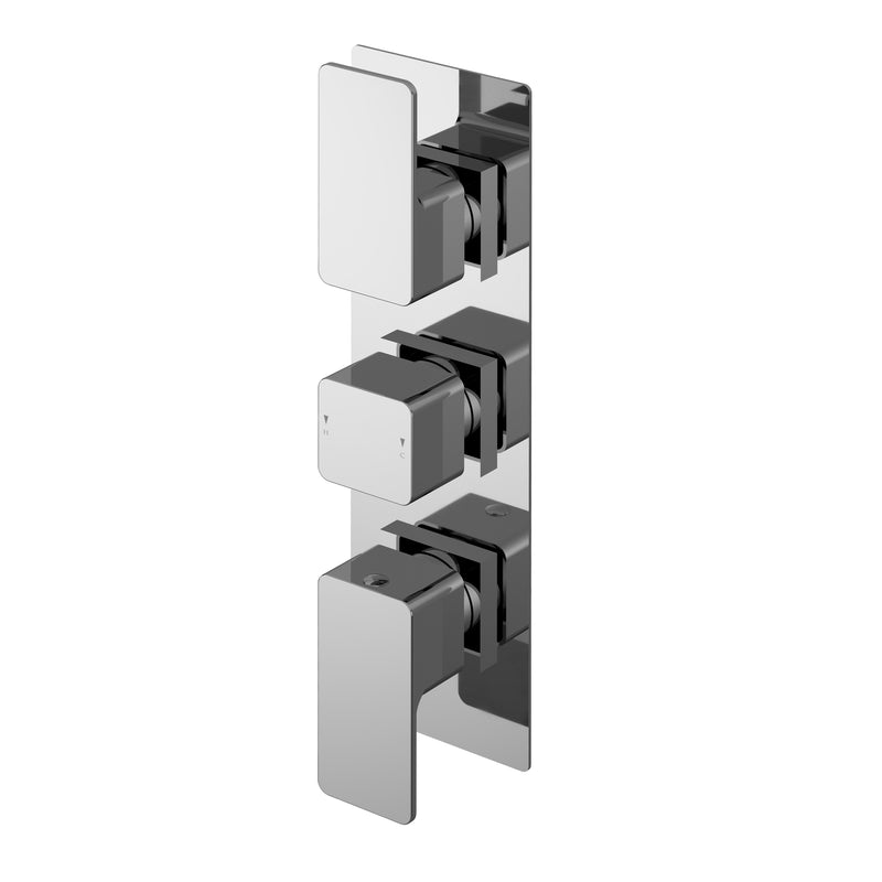 Cape 2 Outlet Concealed Thermostatic Valve With 3 Handles