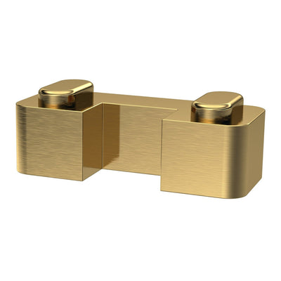 Nuie Wetroom Screen Retainer Support Foot - Brushed Brass